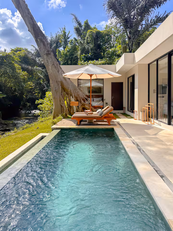 the pool